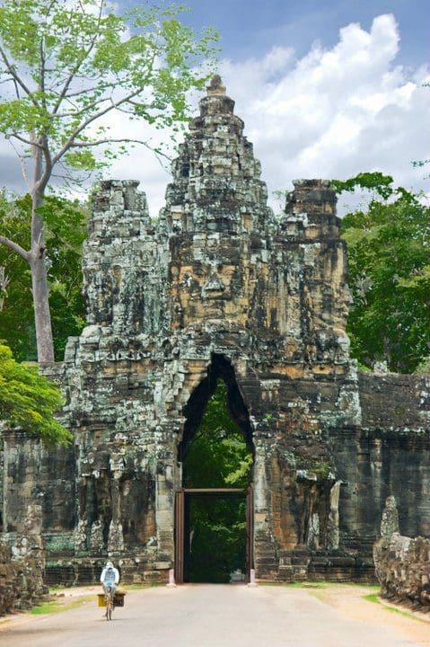 Fotobewijs; je kunt fietsend door Angkor Wat
