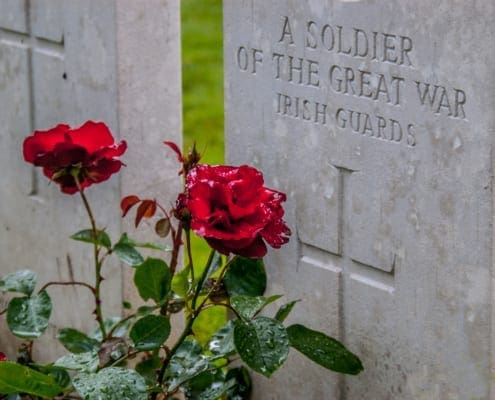 Een graf of het kerkhof van Villers-Bretonneux