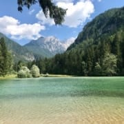 slovenië: bergmeer bij Jezersko