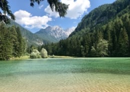slovenië: bergmeer bij Jezersko