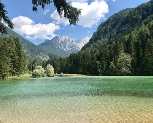 slovenië: bergmeer bij Jezersko