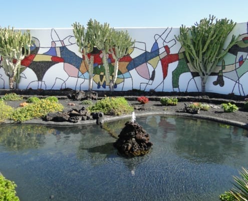 Tuin van Fundación César Manrique op Lanzarote