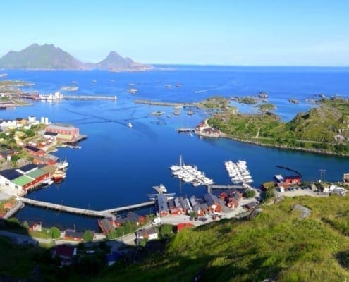 Omgeving van Ballstad op de Lofoten