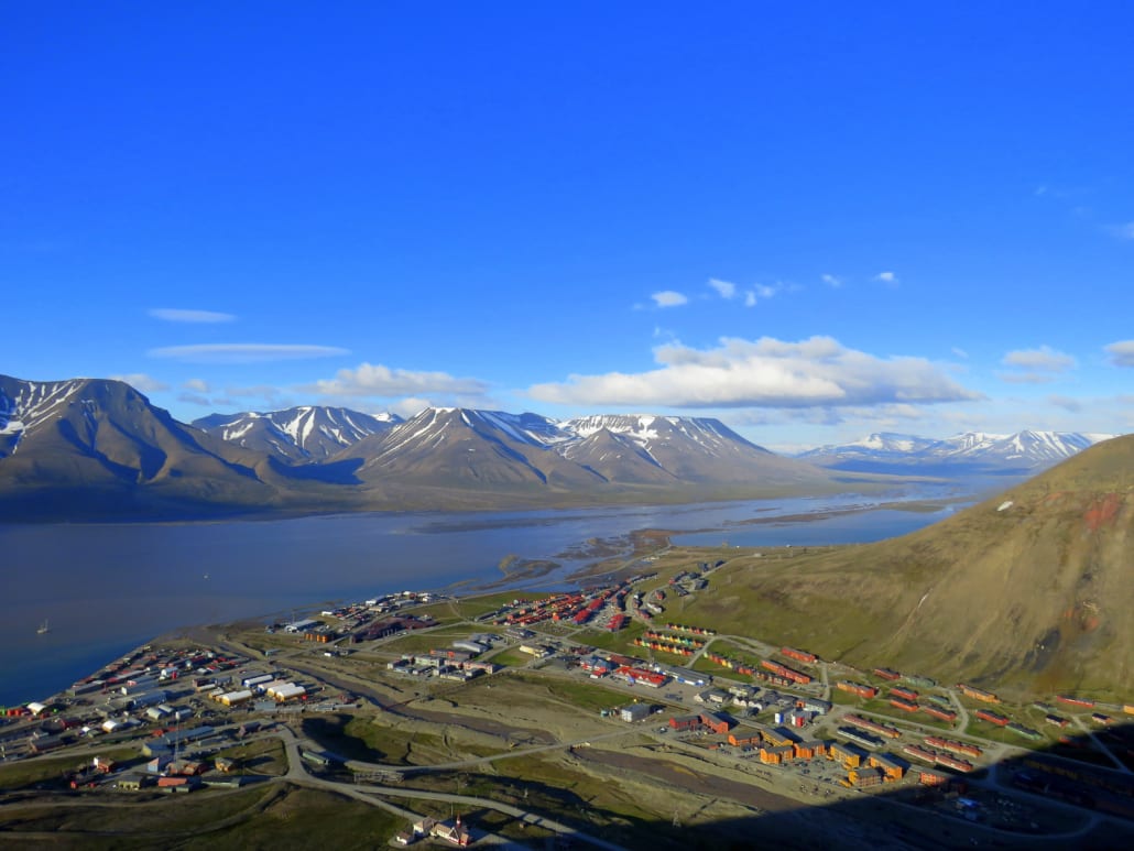 Longyearbyen op Spitsbergen