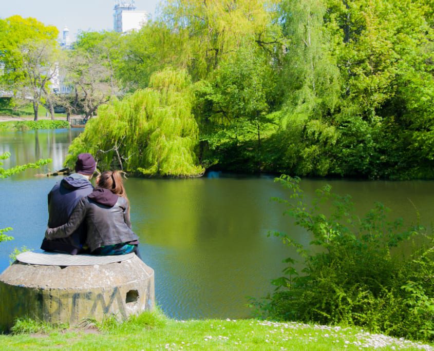 Liefde in de stadsparken van Kopenhagen: het Ørstedsparken