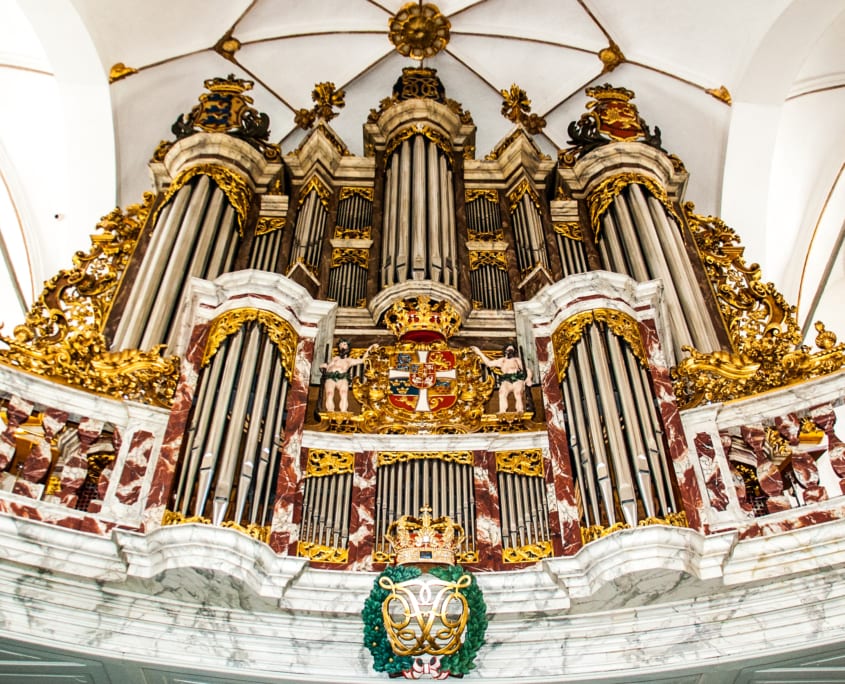 Vol op het orgel in de Trinitatiskirke