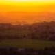 De zon zien zakken boven Zuid-Limburg.