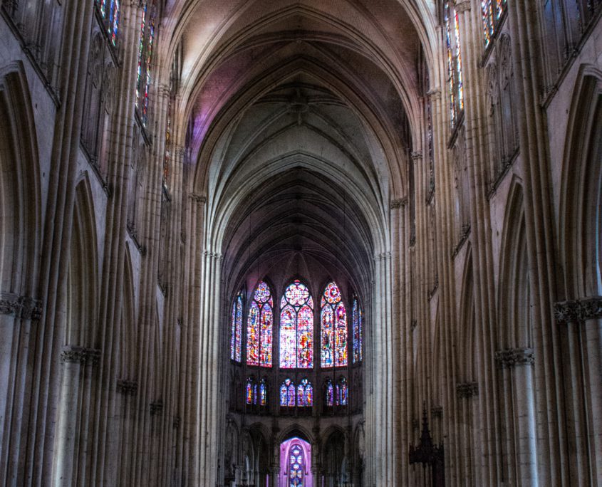 De kathedraal van Troyes. Imposant stukje gotiek.