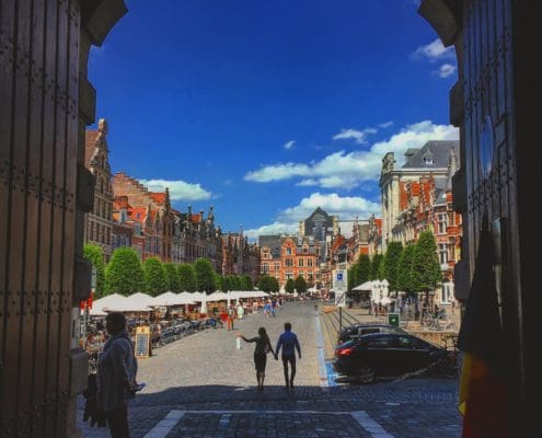 De Oude Markt in al zijn glorie.